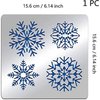 Beautiful Snowflakes Reusable Metal Journal Planning Stencils Stainless Steel Stencils for Painting Notebook Diary Painting On Wood Floor Wall Furnitur Engraving Bookmark Crafts DIY Art