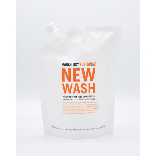 Hairstory New Wash ORIGINAL Hair Cleansing Cream for All Hair Types | Scalp Balancing, Color Protectant, Natural | Sulfate, Detergent, Paraben & Cruelty-Free | Shampoo & Conditioner Alternative, 20oz