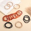 16pcs Hair Tie Bracelets for Women Men, Stylish Boho Hair Ties Bracelets Hair Elastics No Damage Ponytail Holders for Thick, Medium, Long Hair (4 Styles, 4 Colors)