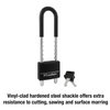 Master Lock 527D Adjustable Shackle, 2 inch Wide, Black
