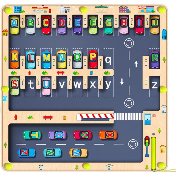Magnetic Alphabet Maze Letter Puzzle, Montessori Toddler Travel Toys for Boys Girls 3 4 5 Years Old, Alphabet Learning Letter Toddlers Puzzle Board, Sensory Toys Birthday Gifts for Toddlers