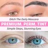 PERMANIA Lash Lift and Black Color Kit, Salon Results Eyelash Perm & Brow Lamination Kit with Detailed Instruction Easy for Beginner Natural Lasts up to 4 Weeks