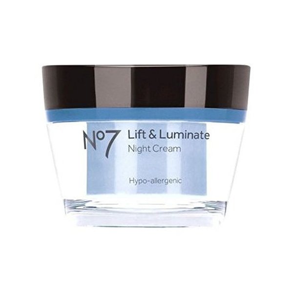 No 7 Lift and Luminate Night Cream 50ml Tub by No7