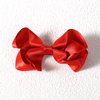 3" Glitter Red Grosgrain Ribbon Hair Bows Alligator Clip Barrettes Solid Satin Hairpins 4th July outfit Decor Accessories for Toddler baby Girls Kids Teens Valentines Xmas Gift in Pairs