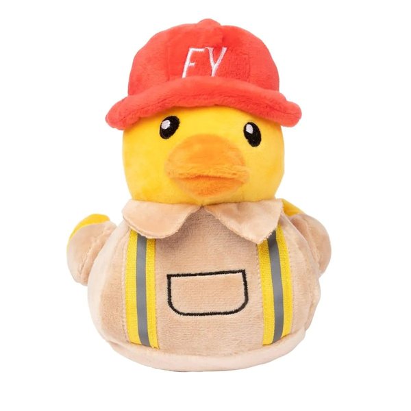 Fuzzyard Waddle Squad-dle Assorted Plush Dog Toys (Firequacker)