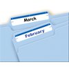 Avery File Folder Labels on 4" x 6" Sheet, Easy Peel, White/Blue, Print & Handwrite, 2/3" x 3-7/16", 252 Labels (5200)
