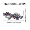 Ruihfas 4Pcs Vintage Hair Barrettes Retro French Barrette Crystal Rhinestone Butterfly Hair Clips Hair Styling Pins Accessories For Women Girls