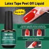 XIFEPFR Gel Nail Polish Remover Kit, 2 Pack Gel Polish Remover with Liquid Latex, Nail Buffer and File, Cuticle Tool, Magic Gel Remover, 2-5Mins Remove Gel Polish, No Soaking Wrapping, Gifts for Women