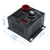 Variable Speed Controller SCR Voltage Controller Fit for Router Fan Electric Motor Rheostat AC 120V 220V/ 15A/ 4000W Max