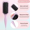 WALULAN Curl Hair Brush, Curl Styling Brush, for Combing and Shaping Women's Curls to Reduce Pulling,Curl Defining Brush