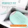 Boon Puff Inflatable Baby Bather - Infant Bathtub Includes Microfleece Cover and Contoured Sides – Inflatable Baby Bathtub for Newborns and Infants