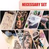 SOTICA Tattoo Fake Skin Practice Kit - 8PCS Tattoo Practice Skins and 15PCS Tattoo Transfer Paper Tattoo Skin Fake Skin Tattoo Stencil Paper Kit for Tattoo Supplies (all 23pcs)