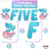 KatchOn, Mermaid 5th Birthday Decorations Girl - Pack 8 | Mermaid Birthday Decorations for Girls 5 | Mermaid Birthday Party Supplies | Mermaid Balloons 5, Little Mermaid Party Decorations 5 Year Old