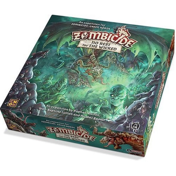 Zombicide Horde No Rest for The Wicked Board Game Expansion | Strategy Game | Cooperative Game for Teens and Adults | Zombie Game Green and Black