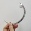 Moon Hair Fork Crescent Hair Stick with Pearl Alloy Moon Hair Pins Clips for Women Hair Accessories Hair Styling Tool
