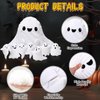 Liliful Ghost Plush Toys 16 Inch Cute Mommy Ghost Stuffed Pillow with 7 Cute Plush Babies Soft Funny Ghost Plushie White for Boys Girls Birthday Sleeping Gift Party Favor