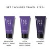 Keys Soulcare Spa Set, Trio Includes Harmony Mask, Body + Hand Wash & Body Cream, Cleanses, Moisturizes, Nourishes & Soothes Skin + Body, Cruelty-Free