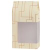 Hammont Gift Boxes - Beautiful, Tall Paper Boxes with Window | Gift Boxes for Parties, Holidays, Weddings, Birthdays etc. | Cupcakes, Cookies, Candies, and More | 8 Pack - Cream (3.5"x6.77"x2")