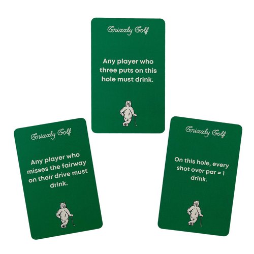 Golf Drinking Card Game for The Golf Course, The Perfect Golf Gift for Golfers