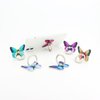 Butterfly Cell Phone Ring Holder Finger Ring Grip Stand 360° Rotation 180° Flip Universal Kickstand Compatible with All Smartphones (Green)