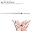 50pcs Nail Drill Bits Professional Nail Polishing Head Nail Grinding Bits Manicure Tools Electric Nail Drill Machine Accessories for Home Use, Nail Salon(F-1.8mm)