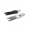 2 Set(4PCS) Portable Multifunction Key Chain Screwdriver Mini Key Shape Travel Kits Outdoor EDC Screwdriver Tool with Key Ring(Color: Black Silver)