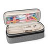 Teamoy Double-Layer Travel Storage Bag Compatible with Revlon One-Step Hair Dryer and Volumizer Hot Air Brush and Attachments, Gray(Bag Only)
