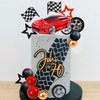27 PCS Racing Wheel Cake Topper Tyre Cake Decorations for Man Boy Kid Birthday Party Racing Theme Party Race Car Party Favor Supplies (01)