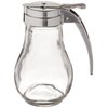 Tablecraft H414 Syrup Dispenser with Chrome Plated Metal Top, 14 oz, Clear