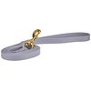 J&J Dog Supplies Biothane Dog Leash, 3/4" Wide by 6' Long, Gray