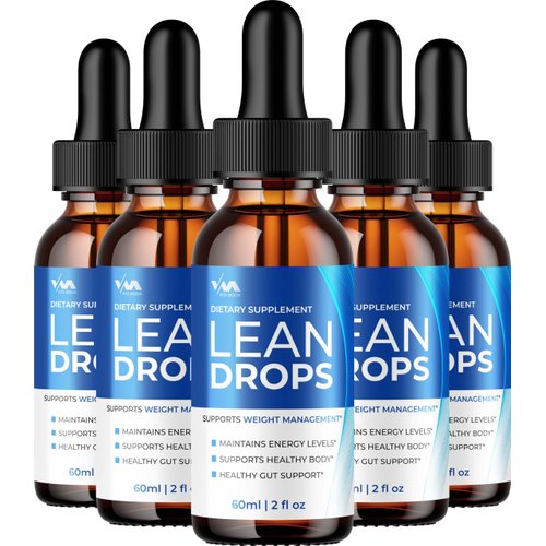 (5 Pack) Lean Drops Healthy Vitamin Support Supplement - LeanDrops Advanced Formula, 24 Hour Liquid, Energy and Extra Strength Reviews, 5 Month Supply