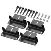 Spartan Power Black Solar Panel Z Bracket Mount - Lightweight Anodized Aluminum Mounting Brackets for RVs, Trailers, Vans, Campers, Boats, Walls, Roof - Set of 4