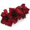 Triple Red Apple Blossom Silk Flower Hair Clip with Teeth