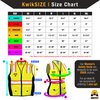 KwikSafety FIRST LADY Safety Vest for Women [SNUG-FIT] 9 Pockets, Class 2 Custom High Visibility Reflective ANSI OSHA Fitted Construction Work PPE/Yellow XS