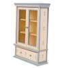 2 Pcs Dollhouse Bookshelf Cabinet Model Furniture Wooden Book Shelf Wood Storage Cabinet Dollhouse Cabinets 1 12 Scale Classic Wooden Mini Storage Display Cabinet Glass Beige