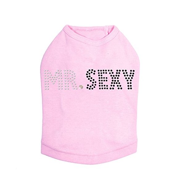 Mr Sexy Dog Shirt L Pink