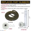 Lifetime 279640 & W10837240 & 661570 Dryer Idler Pulley Kit and Dryer Drum Belt by Seentech – Compatible with Whirlpool May-tag Kenmore Dryers – Replaces: 661570VP 661570V PS11726337 W10547290