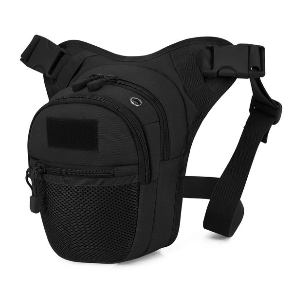 BAIGIO Tactical Drop Leg Waist Bag Military Thigh Pack Tool Bag Outdoors Cycling Utility Pouch with Earphone Hole