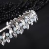 Teyglen Rhinestone Wedding Headband Silver Crystal Headpiece Bridal Headband Rhinestone Hair Band Hoop Wedding Party Hair Accessories for Women Girls (Silver)