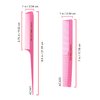 Allegro Combs Rat Rail And Barber Comb Stylist Combs Set Rattail Styling Parting Comb Hair Stylist Tail Comb Men Combs Women Combs Kids Comb Fresh Color 2 Pc. (Fresh Pink)