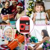 Adsoner Cartoon Piggy Bank, Electronic ATM Password Cash Coin Can Auto Scroll Paper Money Saving Box Gift for Kids (Red)