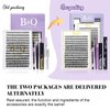 DIY Lash Extension Kit B&Q 280 PCS Individual Eyelash Extension Kit 0.07D 9-16MIX 30D 40D Cluster Lashes Kit Lash Glue Remover for Eyelash Extensions (Kit-30D40D-0.07-D,9-16MIX)