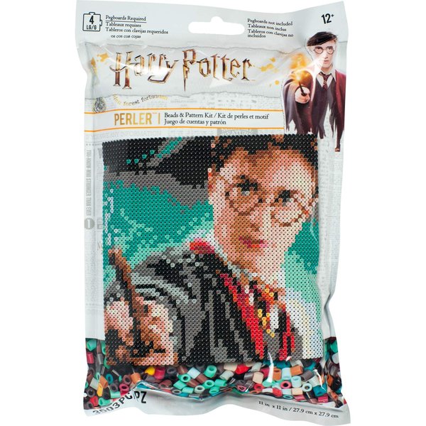 Perler Harry Potter Pattern and Fuse Bead Kit, x 11'', 3503pc, Assorted, Small