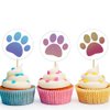 Hohamn 600 Pcs Dog Paw Stickers Roll for Kids 1.5 Inch Round Puppy Dog Paw Label Stickers for Toddlers Boys Girls Birthday Party Favors Gifts Decoration Envelope Seals Classroom Reward