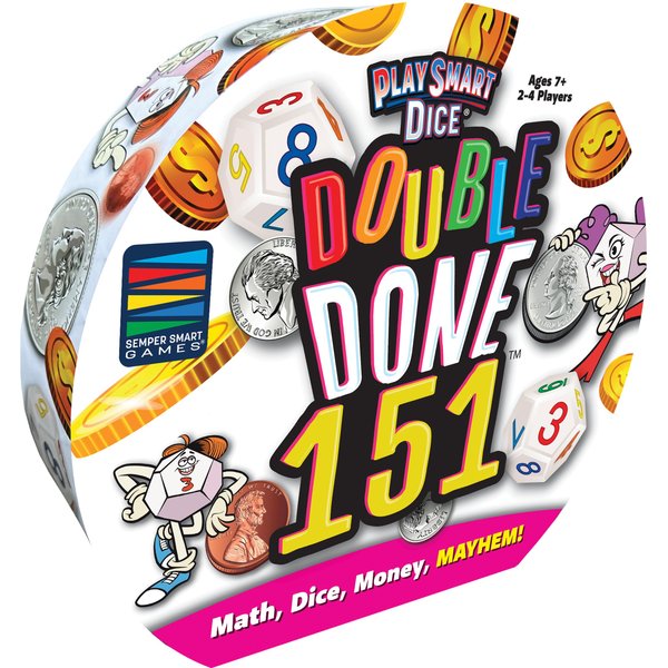 Semper Smart Games Double Done 151: Money and Mayhem Make Math Fun for The Whole Family!