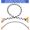 bodbop XINGZHE Metal Hair Band for Men Headband Women Hair Bands for Guys Fashion Headbands for Washing Face Makeup Sports Head Hair Hoop Black Elastic Non Slip Wavy Men’s Hairband (Black)