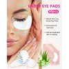 Eye Lash Lift Kit, MORGLES 50pcs Lash Lift Rods Silicone Eyelash Pads, 1pcs Eyelash Separator Tool, 60pcs Eye Pads Lash Extensions, Curved Lash Tweezer for Eyelash Extensions, 50pcs Micro Cotton Swabs