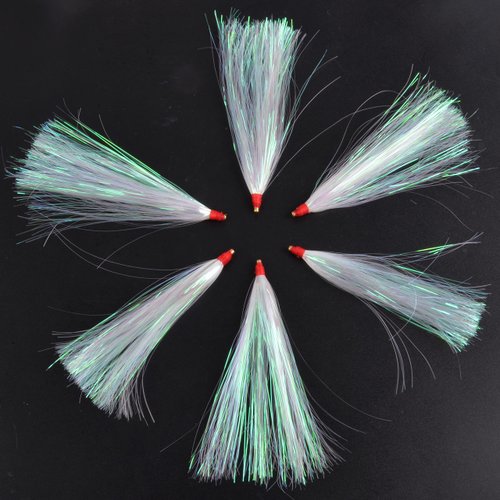Fishing Teasers -12/18pcs Squid Teaser Fishing Mylar Flash Fishing Teaser Tail Fishing Teaser for Fluke Rigs for Saltwater Fishing Lure 3 Colors