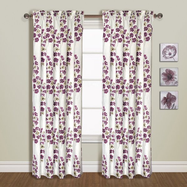 United Curtain Chelsea Window Curtain Panel, 54 by 84-Inch, Burgundy
