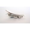 Generic Turquoise blue stone metal native alligator hair clip for thin fine hair